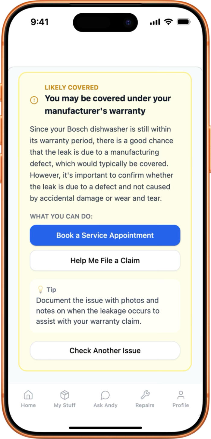 OwnWise coverage check